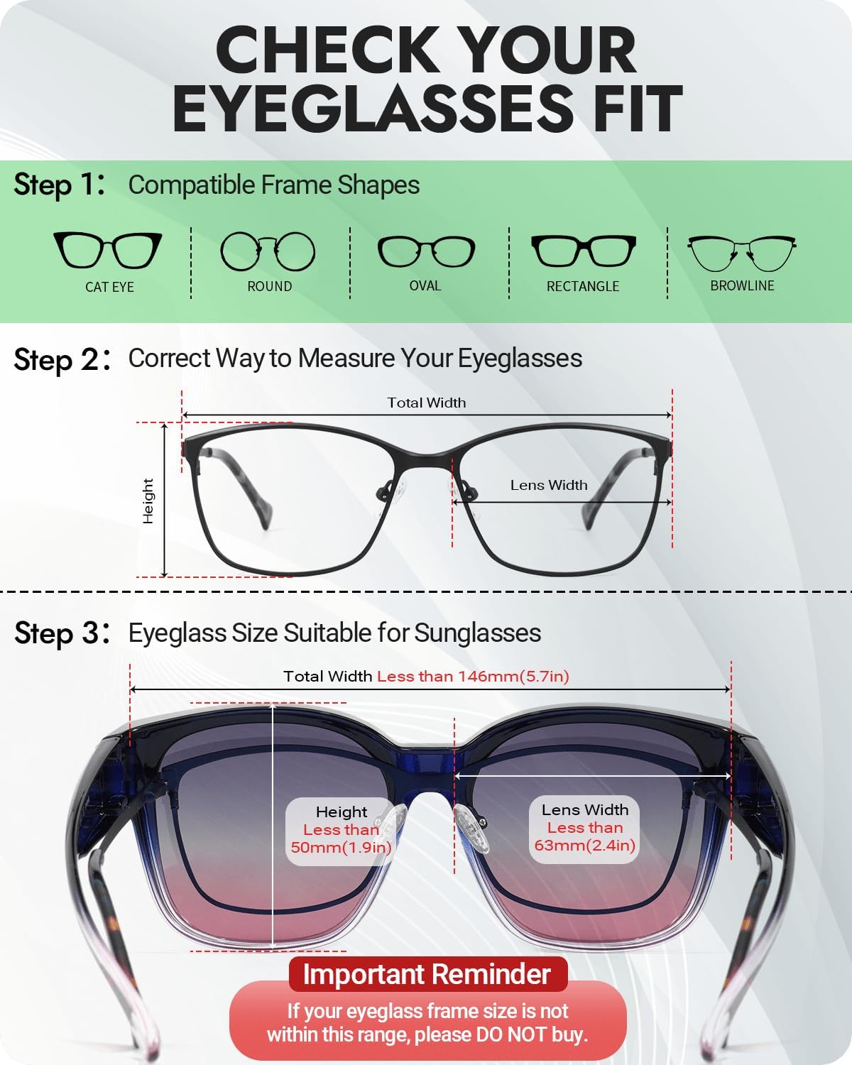 Meeloog Large Polarized Fit Over Glasses Sunglasses For Women Men, Oversized Trendy Square Shades For Driving Riding MST0110 - Image 4