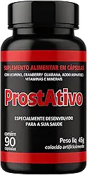 ProstAtivo 90 Cápsulas Próstata Inchada Dor Urinária Hiperplasia