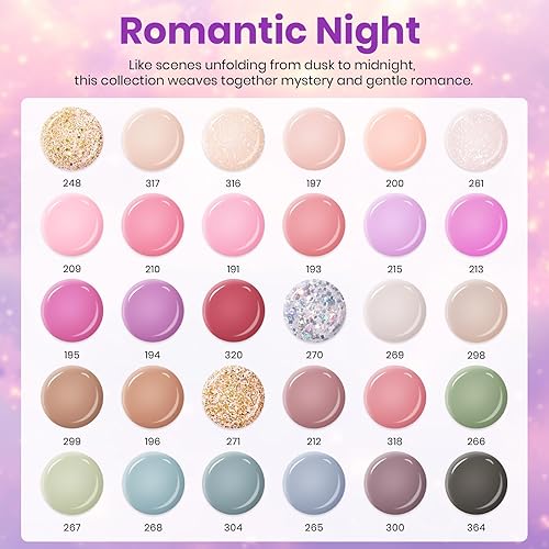 Miniatura 96 de Beetles - Kit de extensión de gel de uñas de polietileno, 6 colores de gelatina nude con solución deslizante, mejora de uñas para principiantes y 0