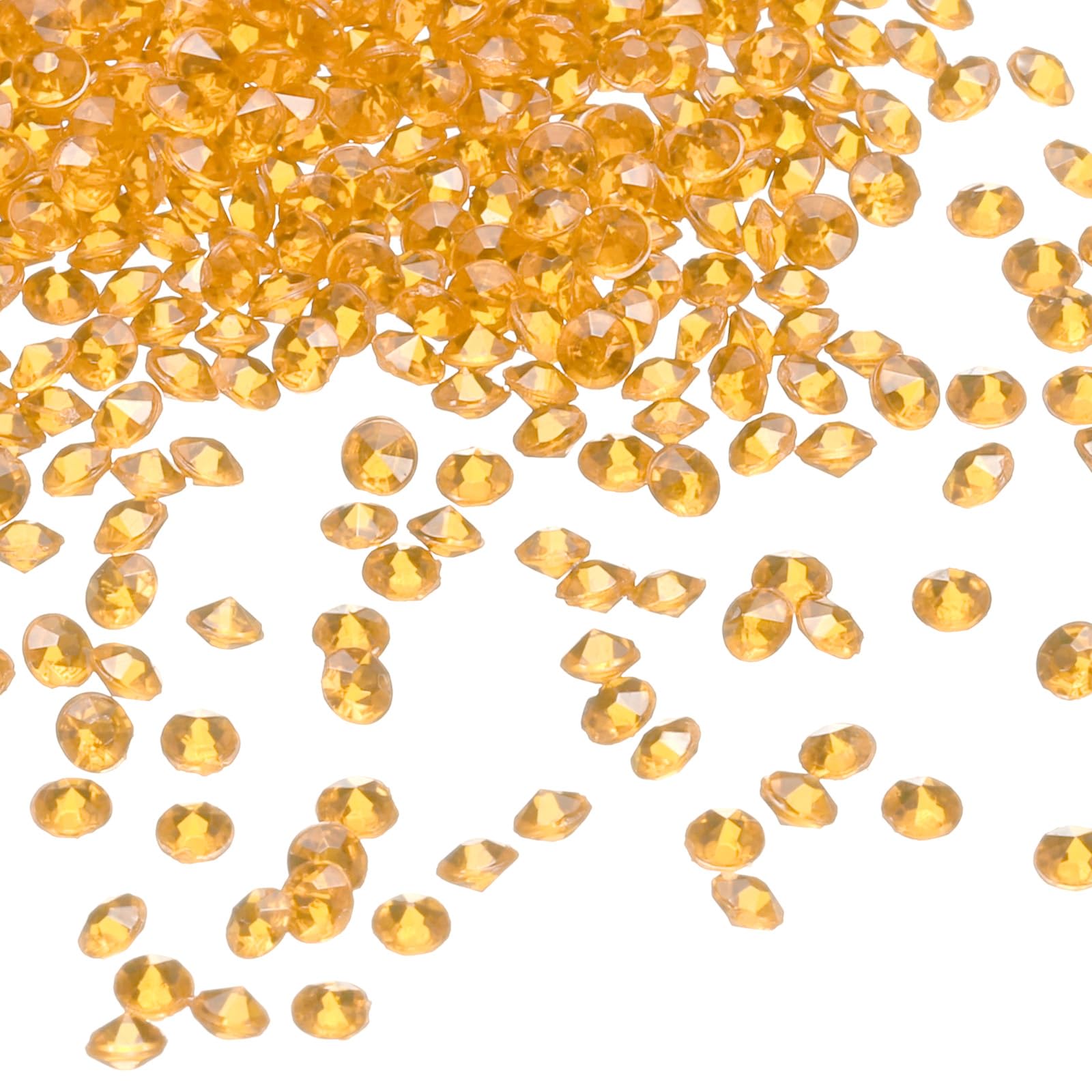 sourcing map 10000Pcs Wedding Table Scatter Confetti Fake Crystals Acrylic Diamonds Rhinestones Vase Fillers Gems for Crafts,Table Centerpiece Decor, Bridal Shower Party (Light Coffee, 3mm)