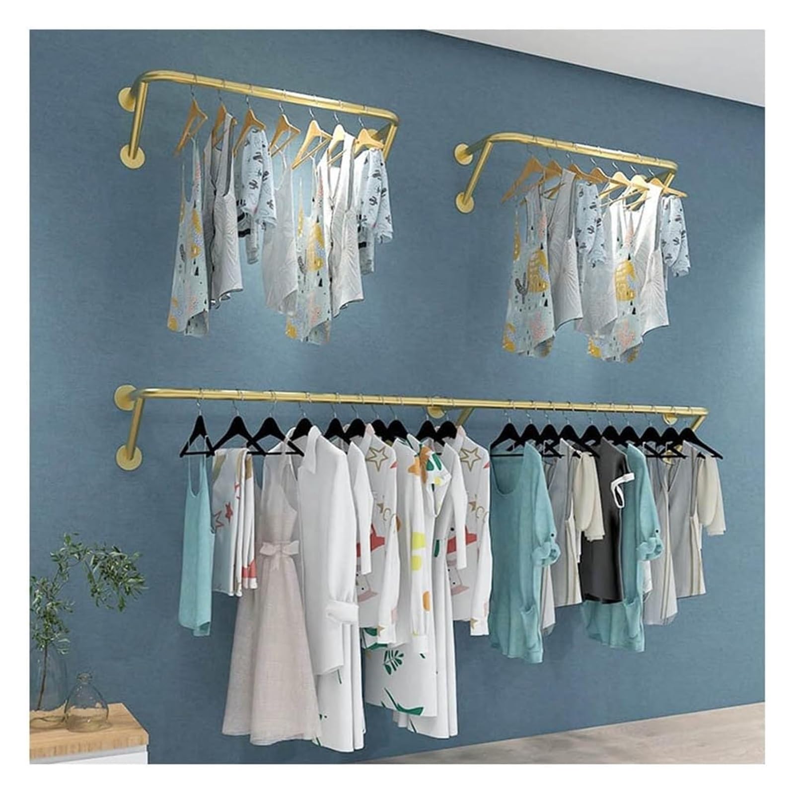 Juego de 3 ganchos de pared para abrigos, sombreros y accesorios decorativos para abrigos, sombreros y accesorios