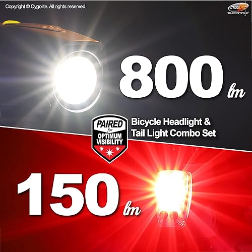 Miniatura 2 de Cygolite Metro and Hotshot Bike Light Set - 850, 800, 750, Lumen Front & 120, 150, 100 Lumen taillights