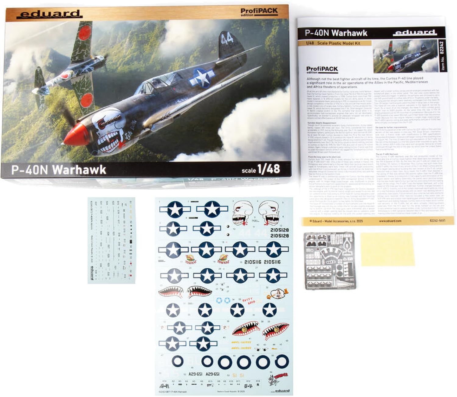 Edualdo 1/48 Profi Pack P-40N Warhawk Kunststoff Modell EDU82242 (Flugzeug)