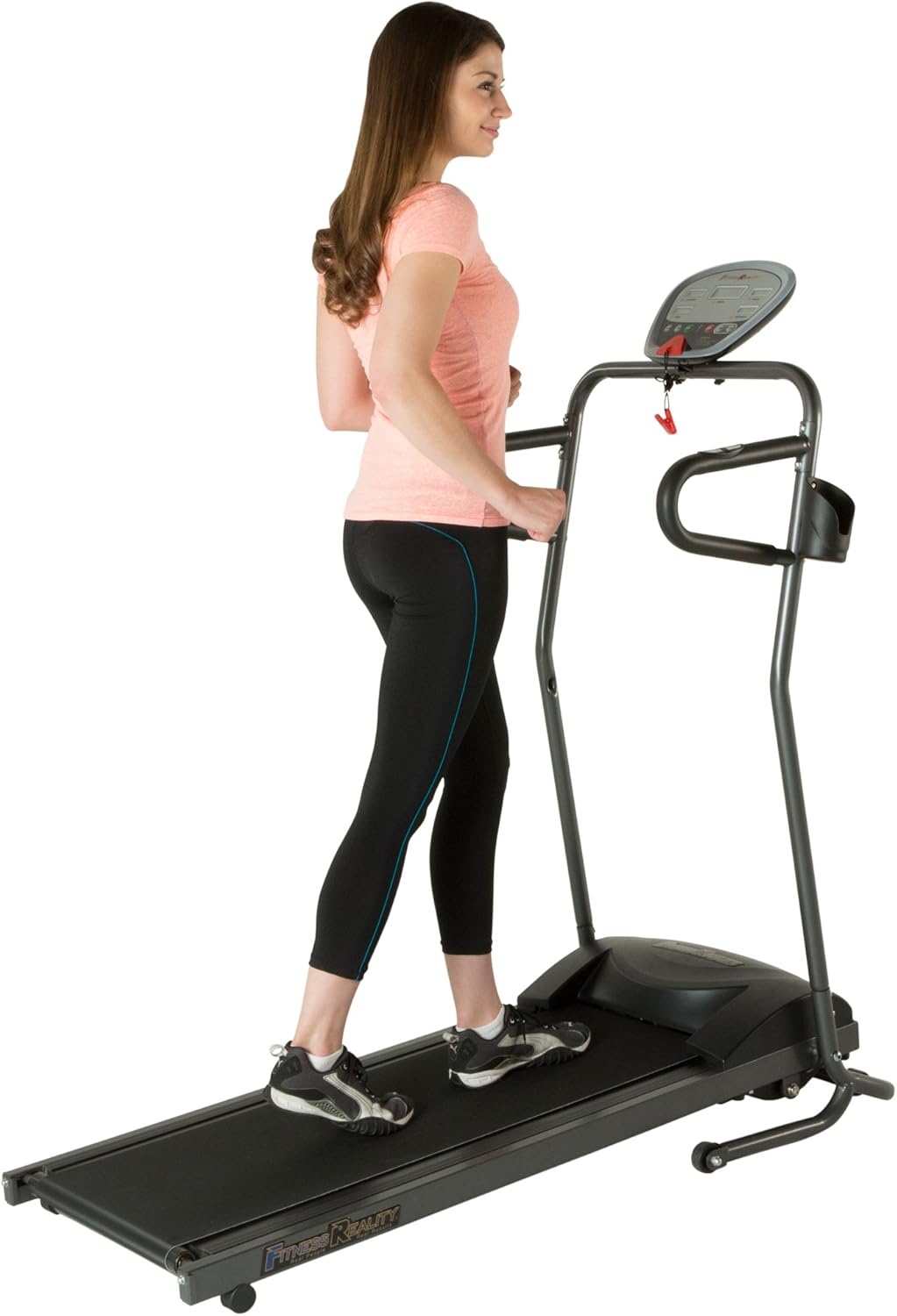 Fitness Reality Tre5000 Compact Folding Electric Treadmill with Heart Pulse