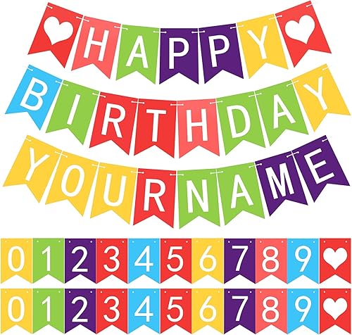 124 carteles de feliz cumpleaños, pancarta de bricolaje de cumpleaños, reutilizable, para múltiples ocasiones, decoraciones de fiesta, banderines