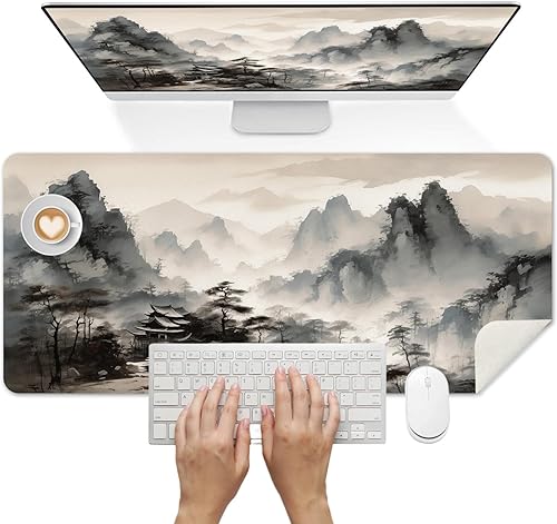 Miniatura 19 de Britimes Alfombrilla de Escritorio Rosa Oro Rosa Dorado Negro Antideslizante de Cuero PU Grande para Teclado y Ratón Accesorios de Escritorio de oro