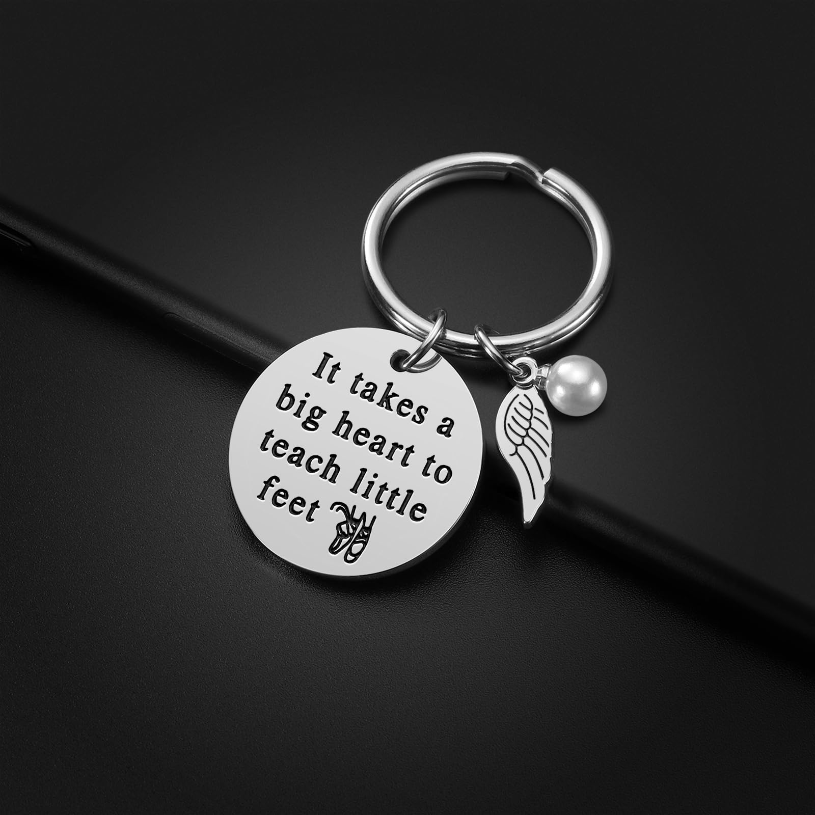 Lcbulu Dance Teacher Appreciation Gifts - Dancer Gifts for Women Ballet Shoe Keychain for Dance Teachers