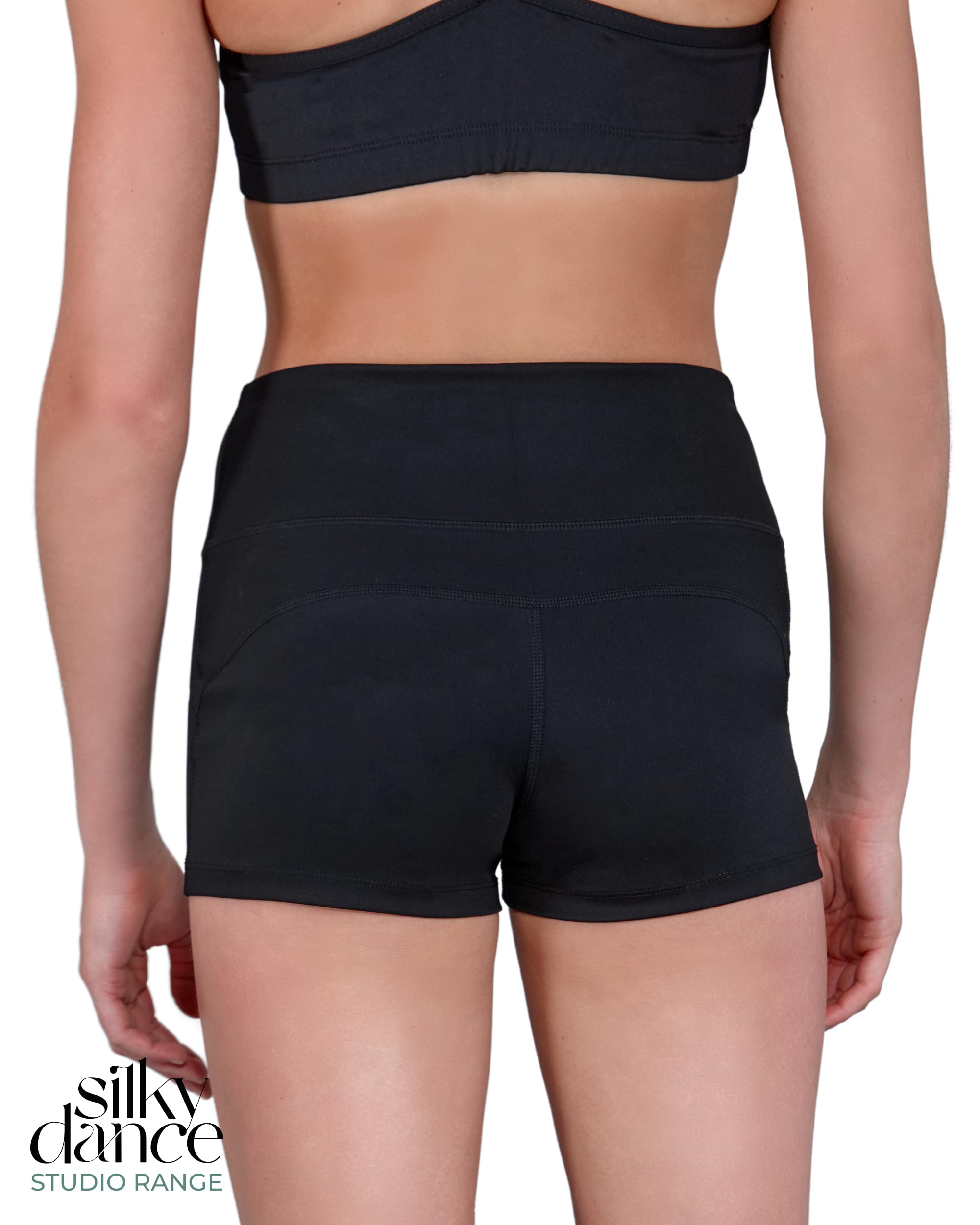 Silky Dance Short de danse pour femmes et filles, short résistant aux squats, short de sport, de course, de gym, de yoga, short taille haute pour entraînement et cyclisme