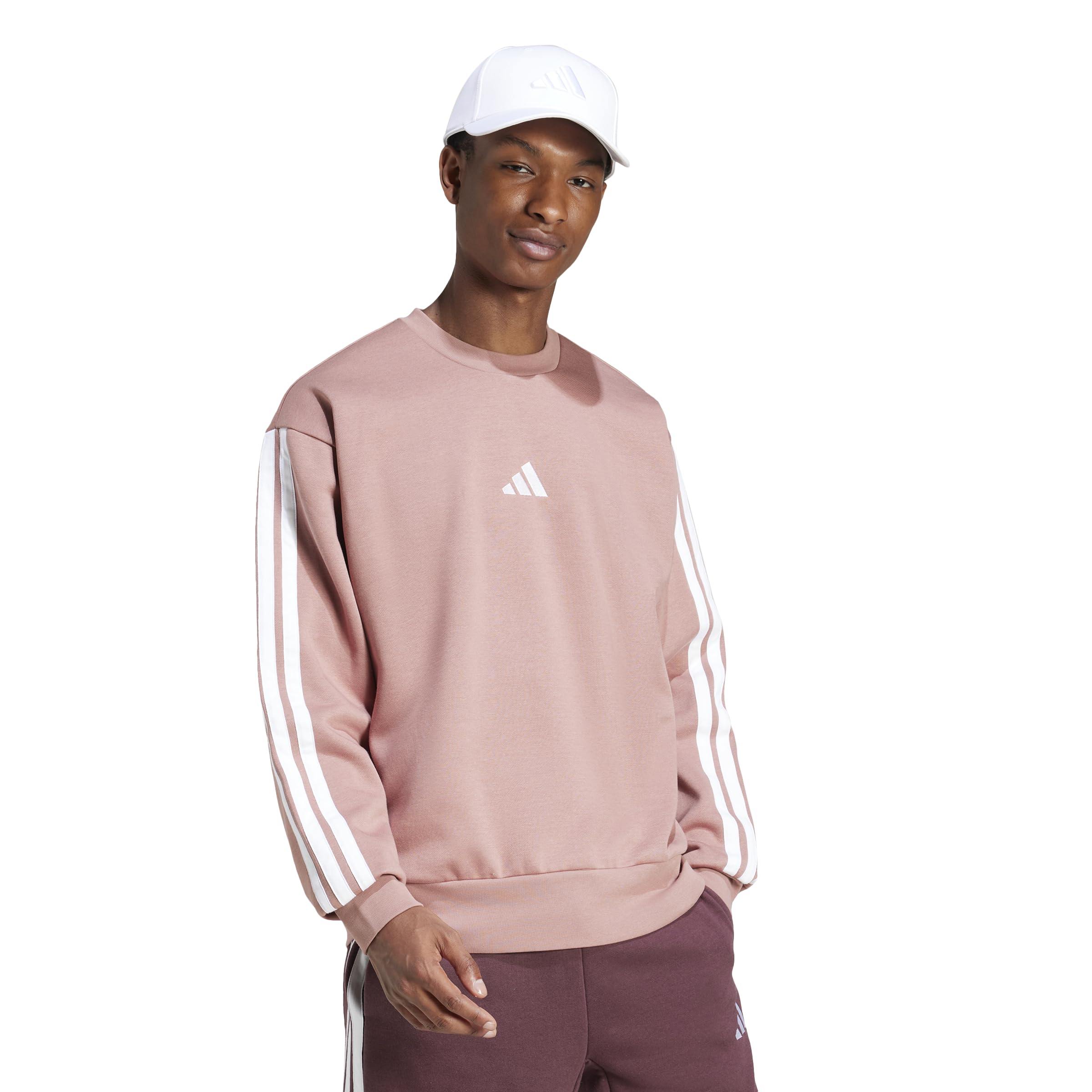 Men's Essentials Fleece 3-Stripes Sweatshirt