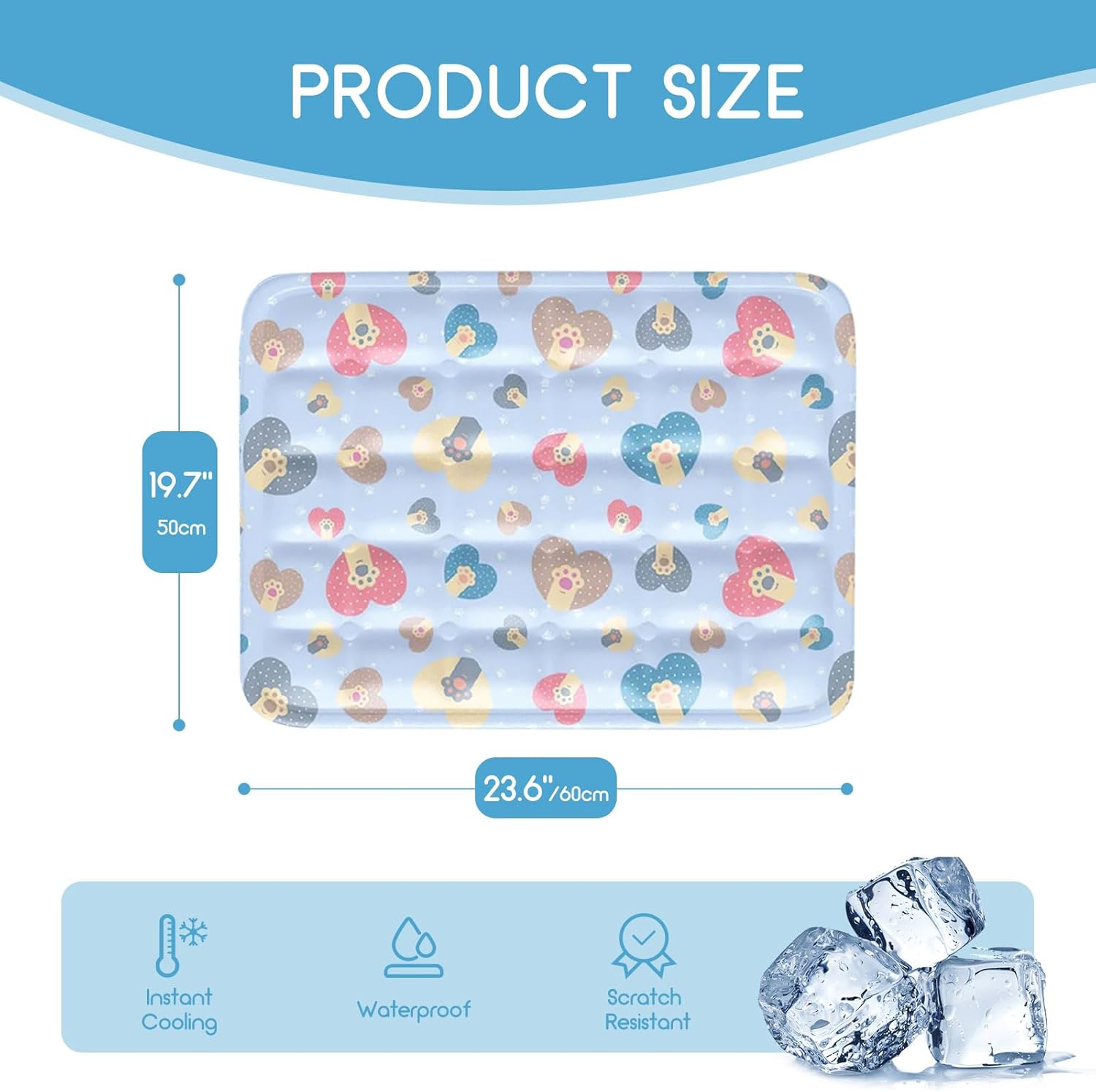review Enjoying Cooling Mat for Small Medium Dogs Cats, 19.7