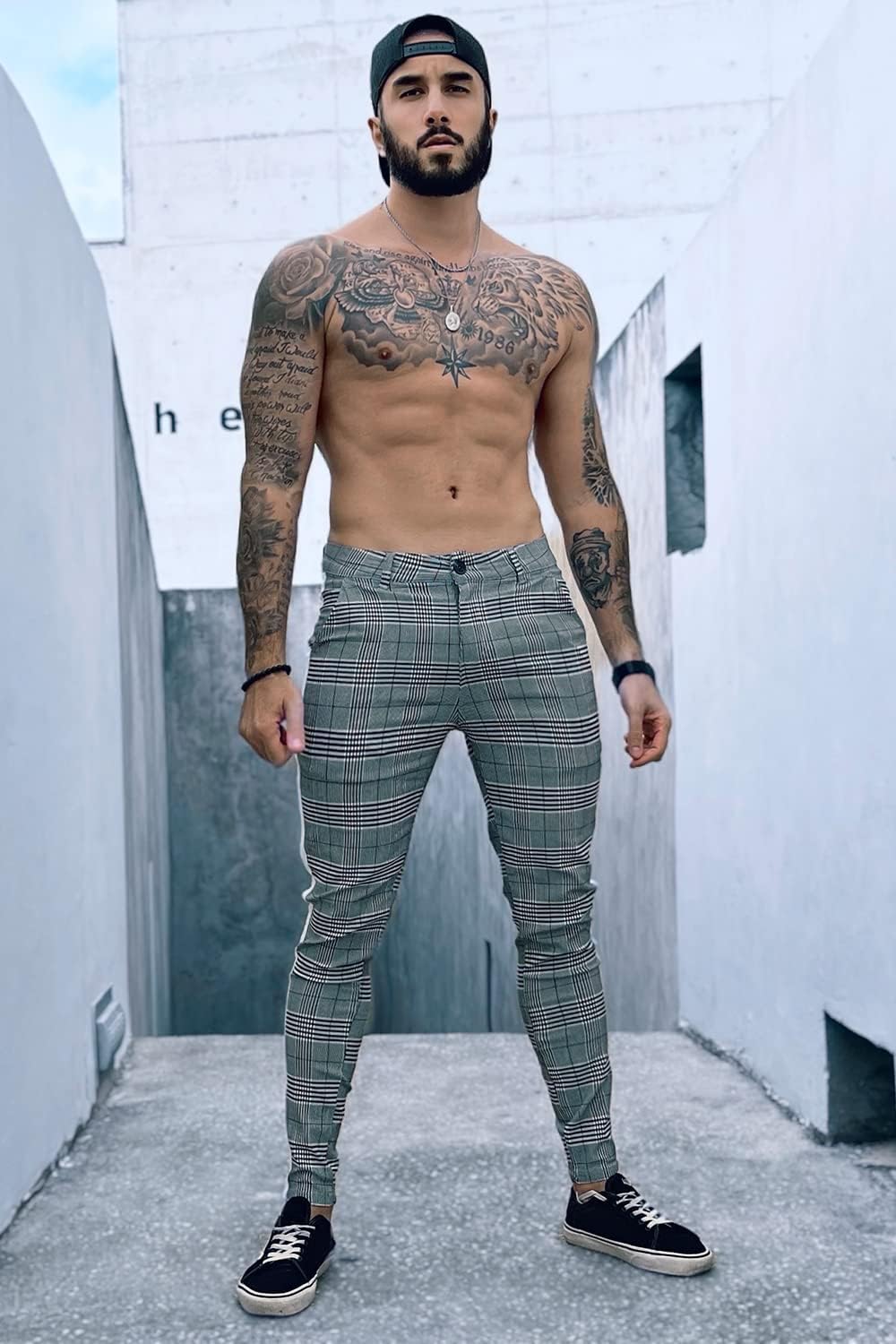 GINGTTO Chino Pants Men Skinny Stretch Chinohose Panama | Ubuy