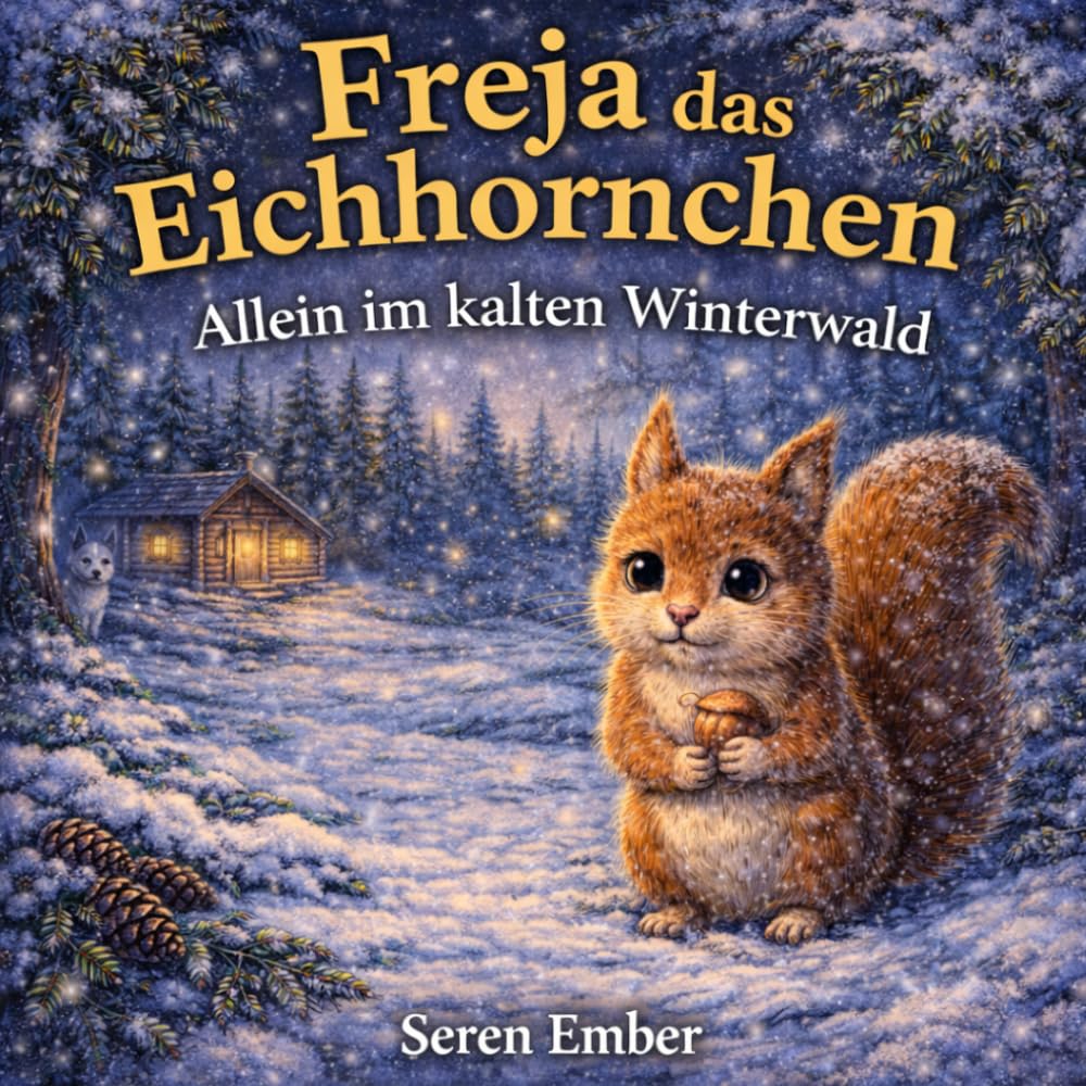 Freja das Eichhörnchen: Allein im kalten Winterwald