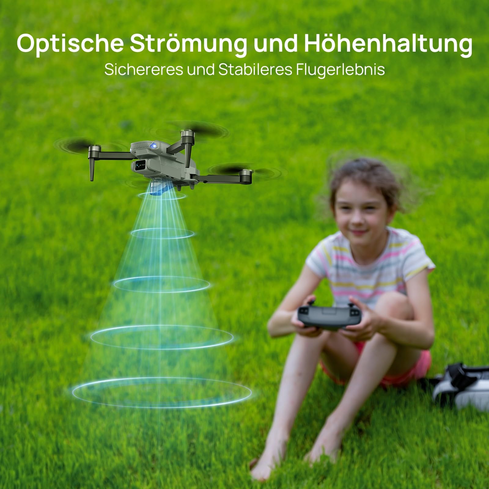 Ameta Drohne mit Kamera 4K für Erwachsene, S20 Lite FPV Drone für Anfänger, RC Quadrocopter mit Bürstenloser Motor, 36 min Flugzeit, Höhenhaltung, Kreisflug, Geschenk Spielzeug für Kinder (165 g)