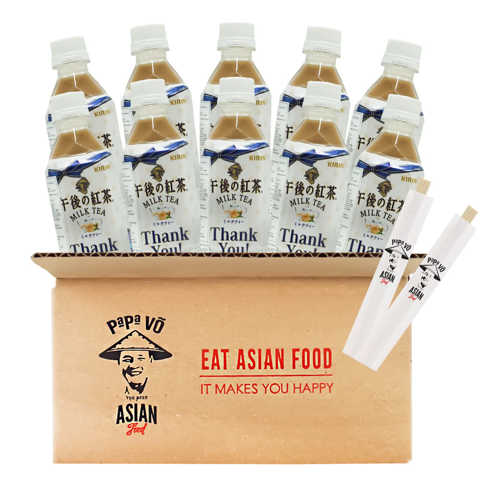 10er Pack (10x 500ml) Kirin Milk Tea (Papa Vo®)