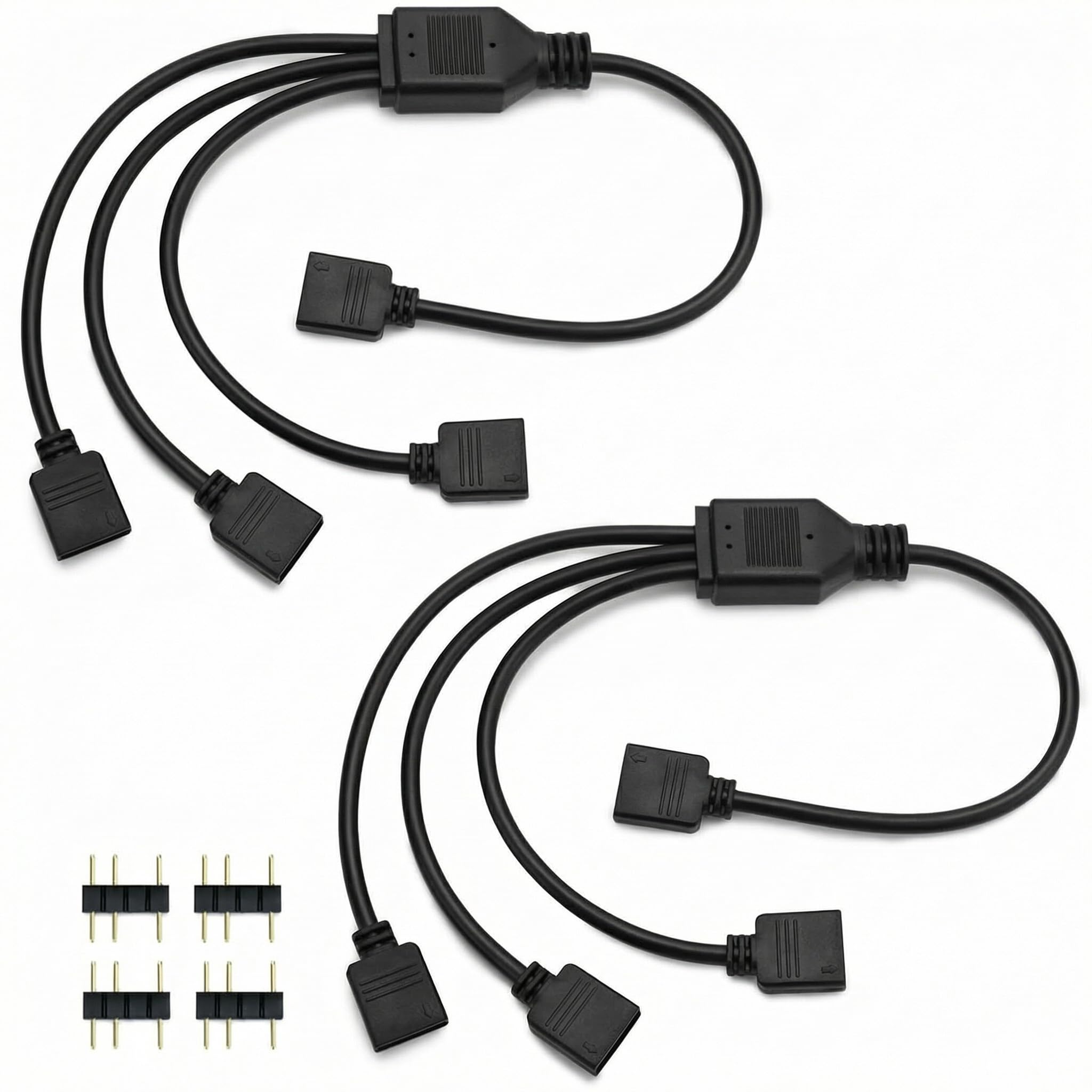 QWORK 2 Pièces câble répartiteur ARGB 5 V 3 broches 30 cm pour ventilateur PC