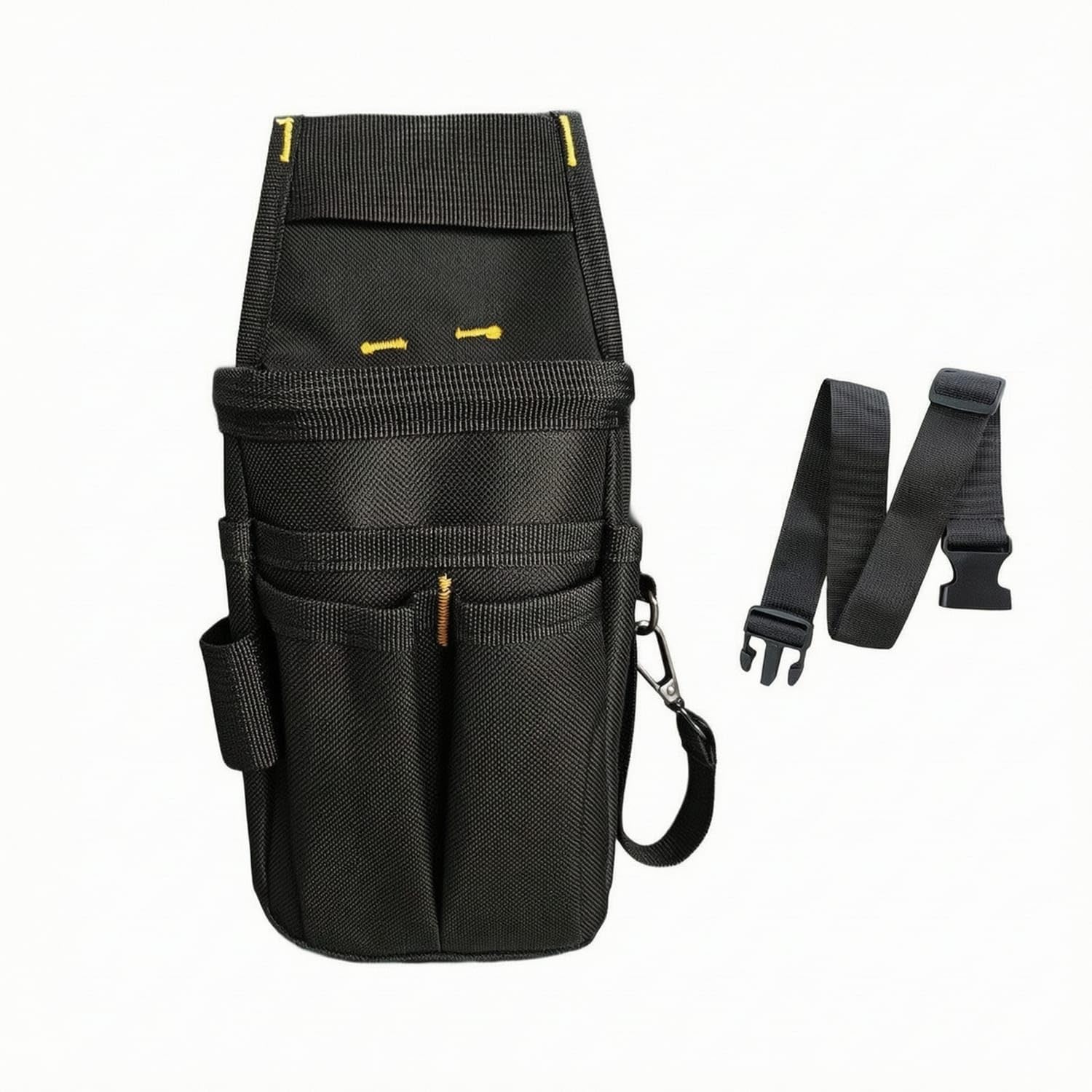 Multi-Pocket Tool Belt Pouch Heavy-Duty Tool Pouch with Belt Long-Lasting Adjustable for Electricians, Carpenters, Diyers, Construction Sites, Home Repairs, Ladder Work, Black, Jh-835-image-28