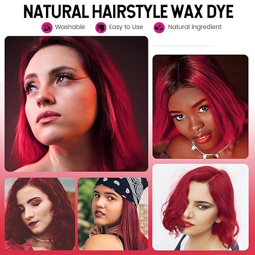 Miniatura 35 de Pomadas Mofajang de cera para el cabello, 4.23 oz, material de cera para colorear el cabello natural, desechable, arcilla para peinar el cabello