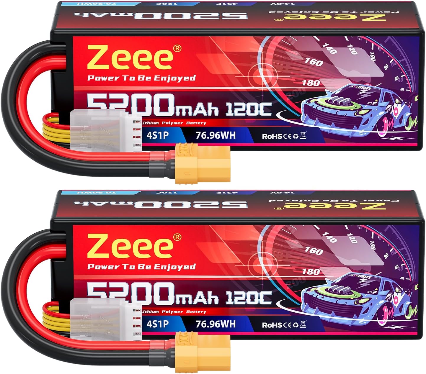 URGENEX Batterie Lipo 7,4 V 2200 MAh 50 C à Haut Taux De Décharge RC - Foto 3
