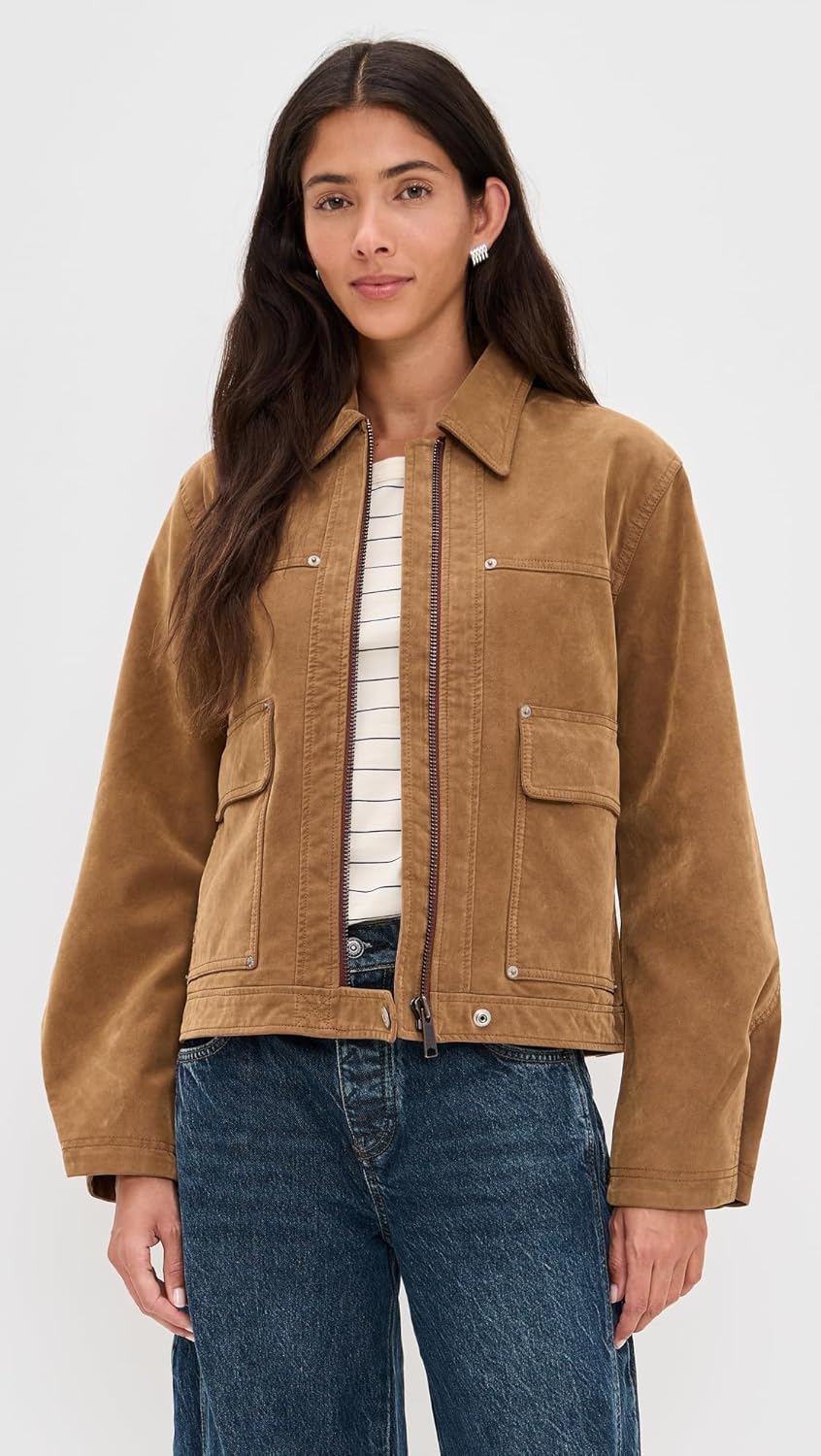 Free People Women's Blair Faux Suede Jacket - Image 2