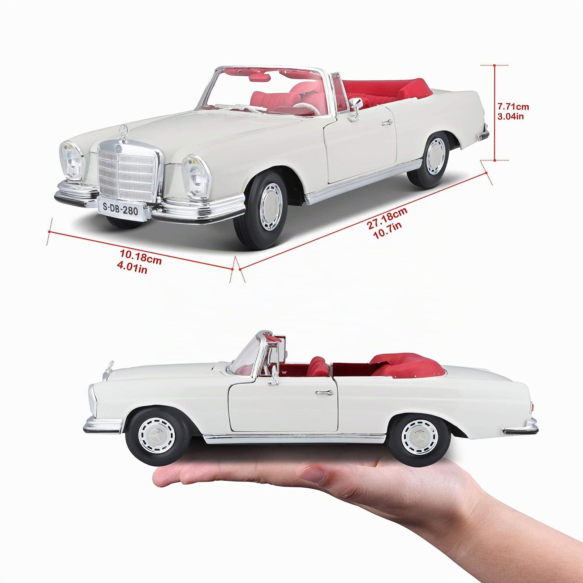 Maisto 31811 - Mercedes 280SE, Cabrio 18671:18
