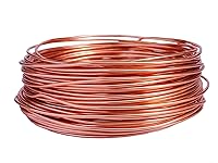 Vista 24 de Alambre de aluminio anodizado calibre 15 de 49 pies para hacer joyas y manualidades (0.059 in, negro, 41510)