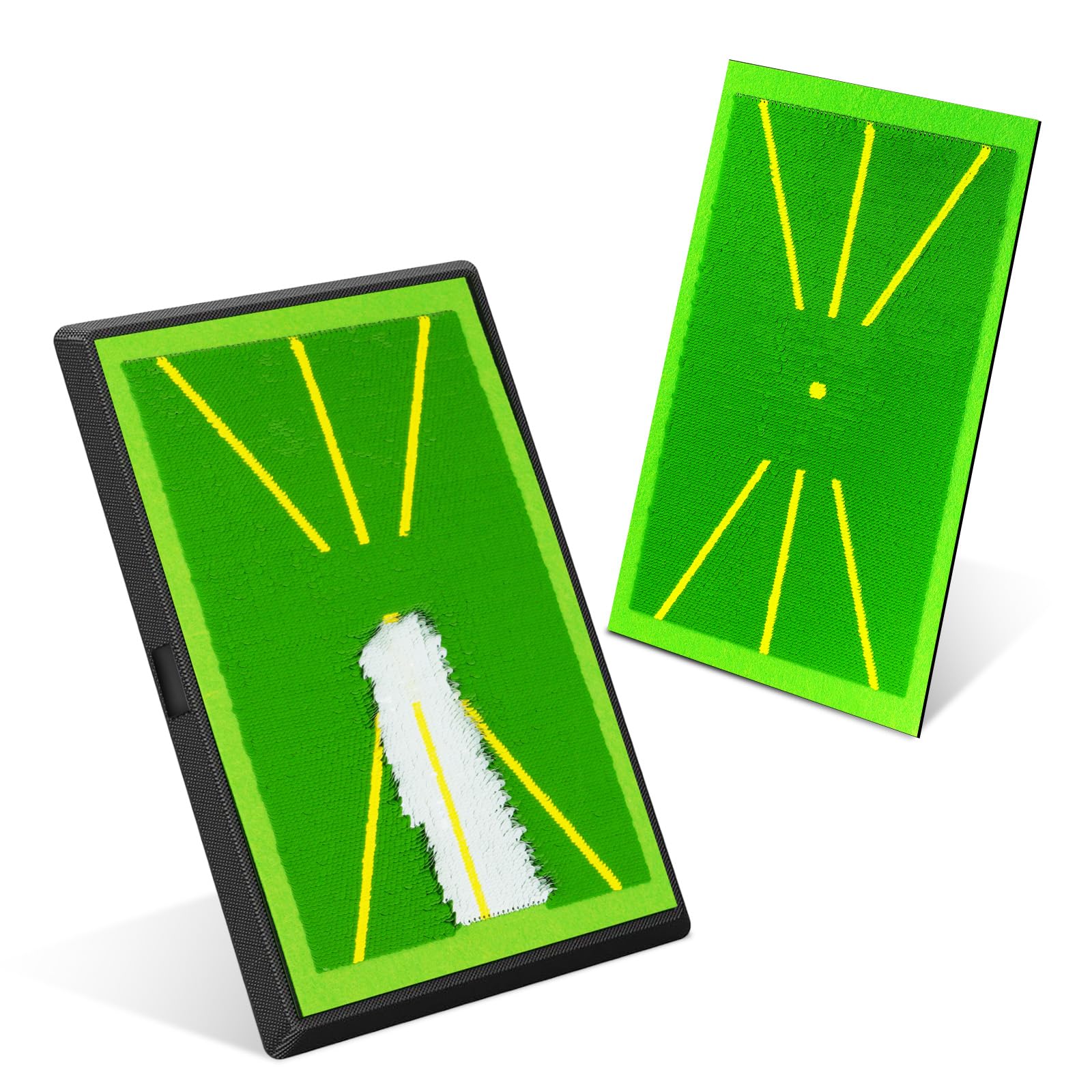Flintronic Tapete para Swing De Golf, Alfombrilla De Golf para Columpio, Base Goma Antideslizante, para Análisis y Detección de La Ruta de Oscilación, para Hogares, Interiores y Exteriores