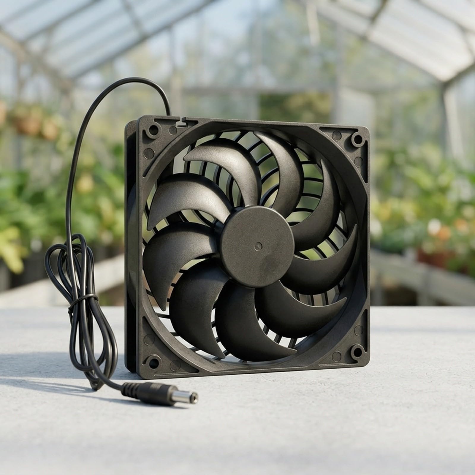 Oceanlend Solar Abluftventilator Set 12V IP65 Wasserdicht für Gewächshaus(BSY-528 Double Set)