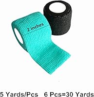 Vista 147 de Baisunt Paquete de 6 vendajes cohesivos de 1 pulgada, cinta autoadhesiva autoadhesiva autoadhesiva transpirable para muñeca, tobillo, deportes
