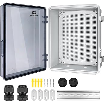 Waterproof distribution box for outdoor use IP66 junction box ABS electrical connection boxes DIY plastic case wiring switch box 300 x 400 x 170 mm