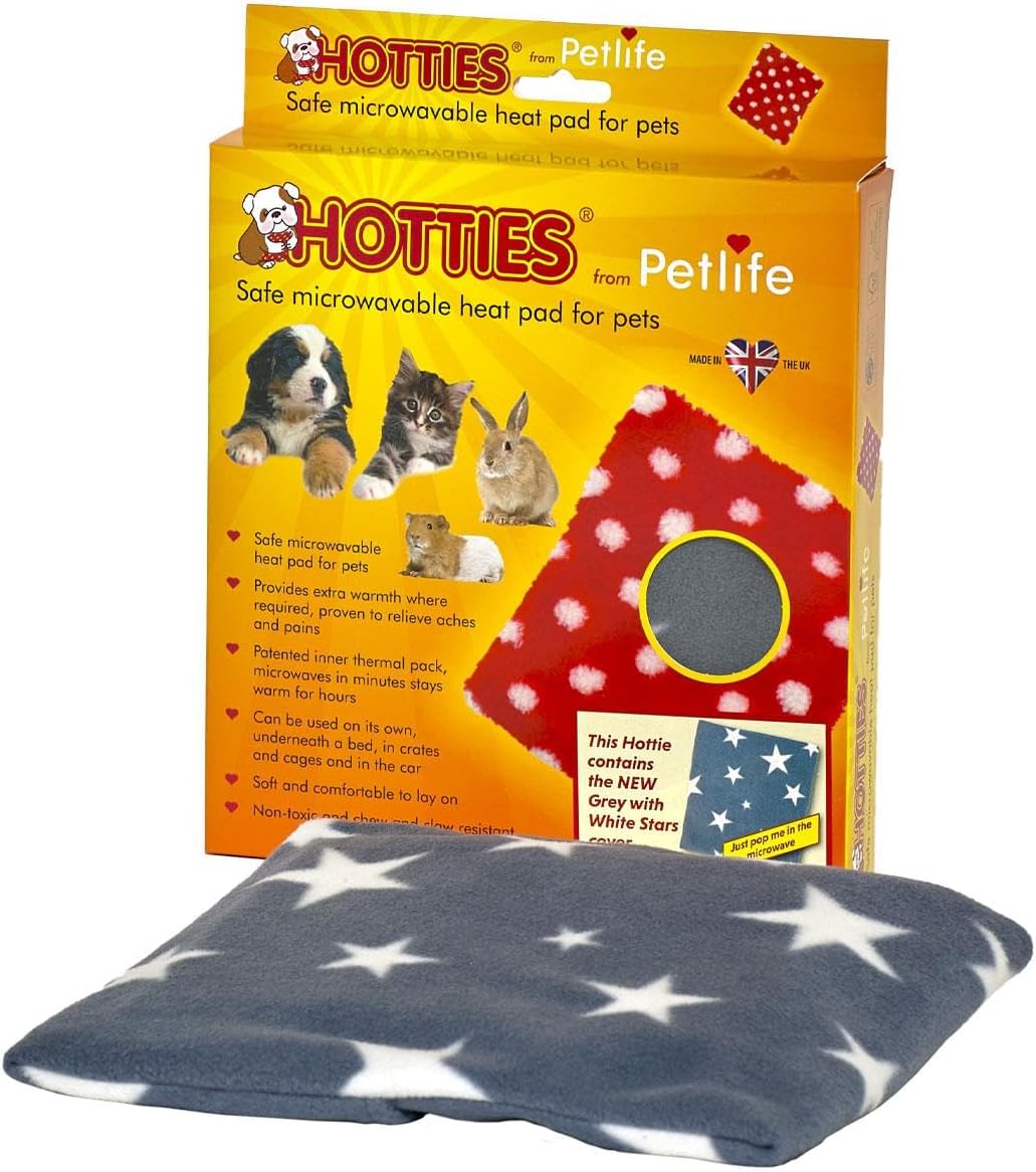 AB Tools Grey Microwavable Heat Pad for Dog Cat & Small Animal Help with Stress & Aches