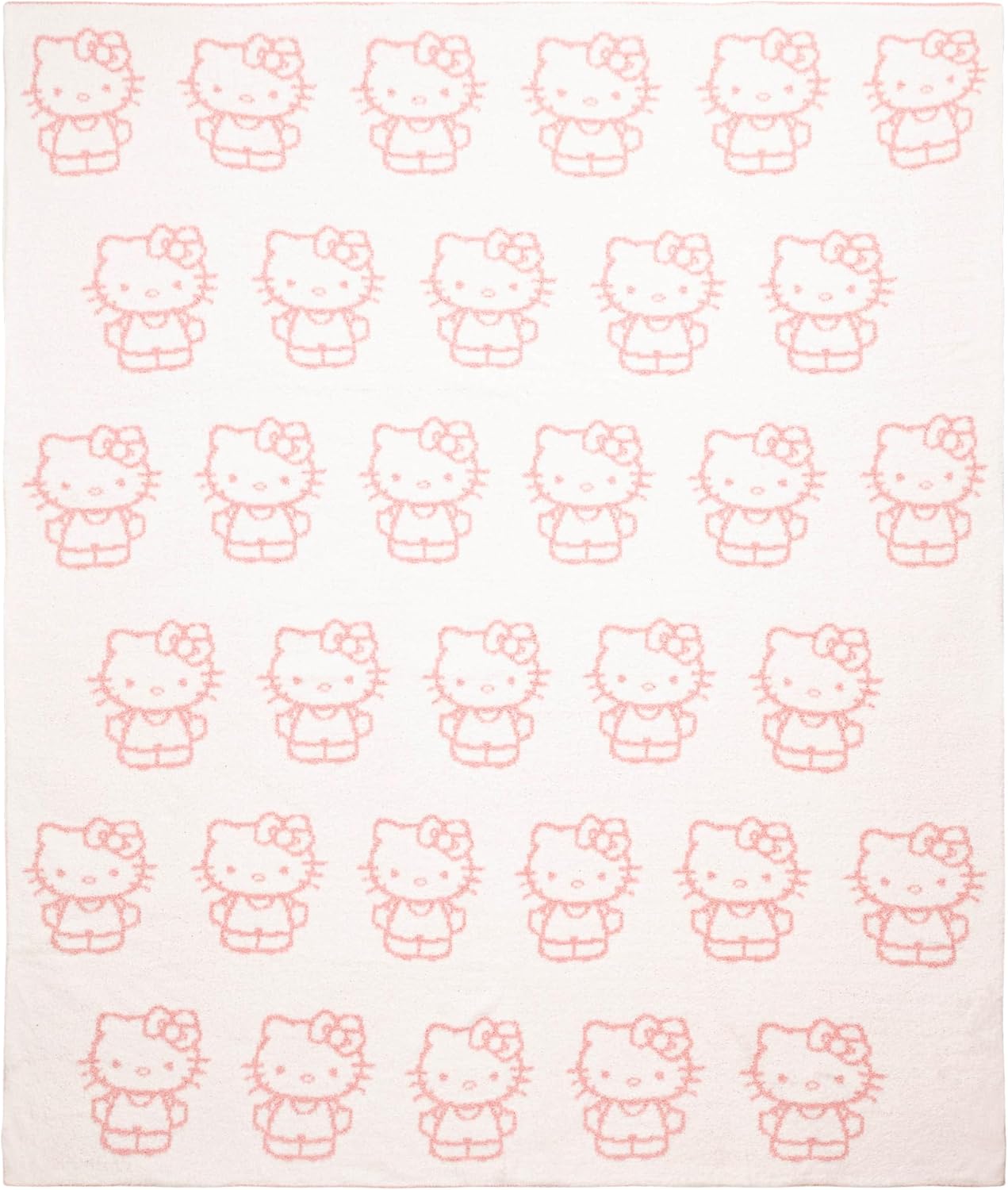 Hello Kitty Feather Knit Fluffy Throw Blanket - Fuzzy Blanket Measures 50 x 60 Inch, Super Soft Soft Lightweight Pink Accent for Couch or Chair - Image 2