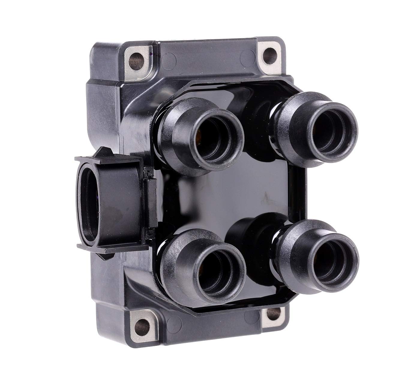 HELLA 5DA 193 175-401 Bobina de encendido - 12V - 3polos - Bobina de encendido bloque - atornillado - con conmutador incorporado