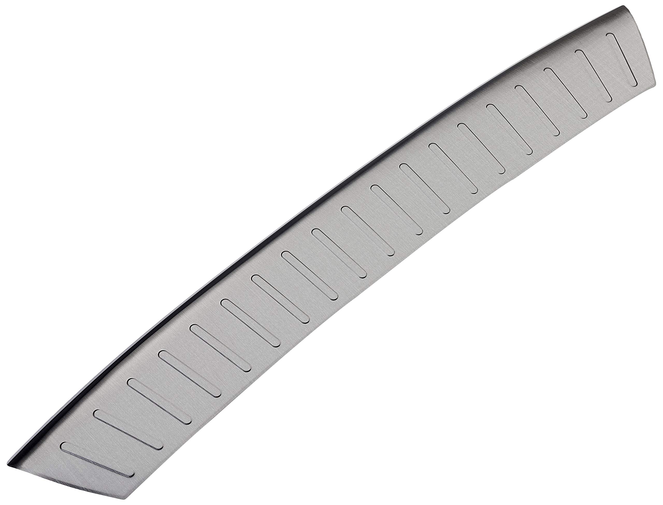 Avisa Black Stainless Steel Rear bumper protector compatible with Peugeot 508 II SW 2019- 'Ribs'
