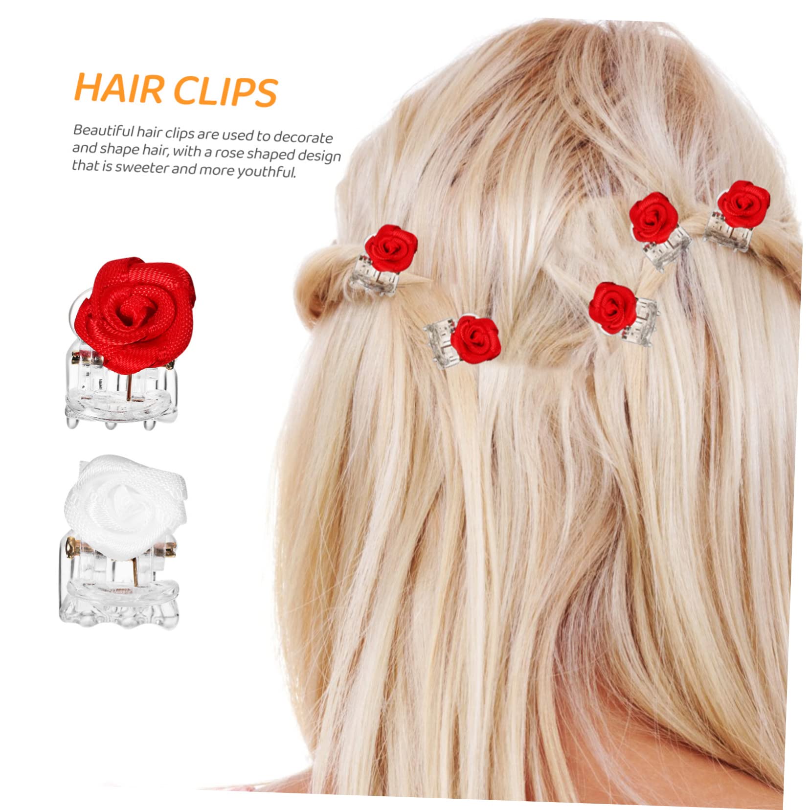 ABOOFAN 100stücke Rosa Haarspangen Mit Blumen Design Kleine Haarklammern Für Damen Und Mädchen Für Makeup Haarstyling Und Alltag Für Hochzeiten Partys Und