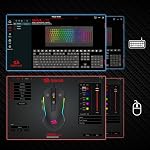 Redragon S151 Clavier jeu & La souris Combo, 104 Clés K525 Fils RGB Clavier et 10000 DPI Fils M616 Gaming Mouse Bundle
