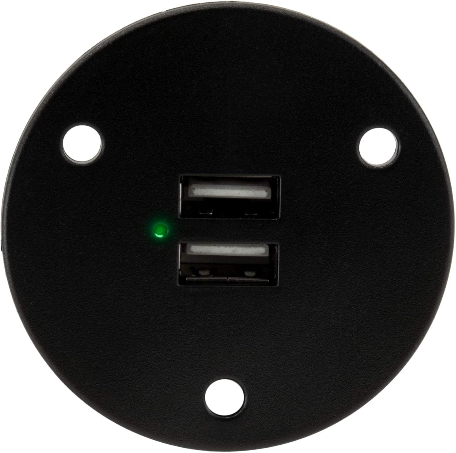RecPro RV USB Charging Port | Dual Charger Socket | Black Recessed Mount | RV | Camper | Trailer image 5
