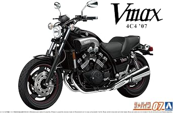 Aoshima Bunka Kyozai 1/12 The Bike Series No. 7 Yamaha 4C4 Vmax 2007 Plastic Model