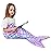 Viviland Mermaid Tail Blanket - Plush Mermaid Wearable Blanket for Girls All Seasons Soft Flannel Snuggle Blanket Scale Sleeping Bag 1739 Purple