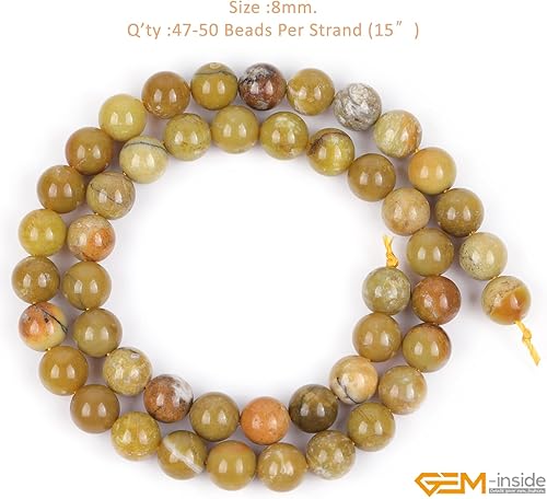 Miniatura 32 de GEM-Inside - Cuentas sueltas de piedra de lava negra natural de 0.315 in para hacer joyas, 15 pulgadas Cordierita de grado A