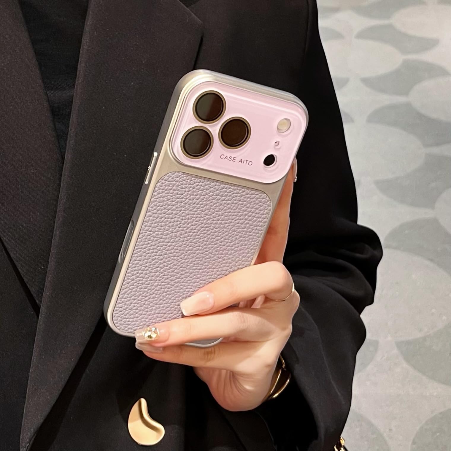 Coque iPhone 14 protection objectif violette pour éviter les rayures photo - 8