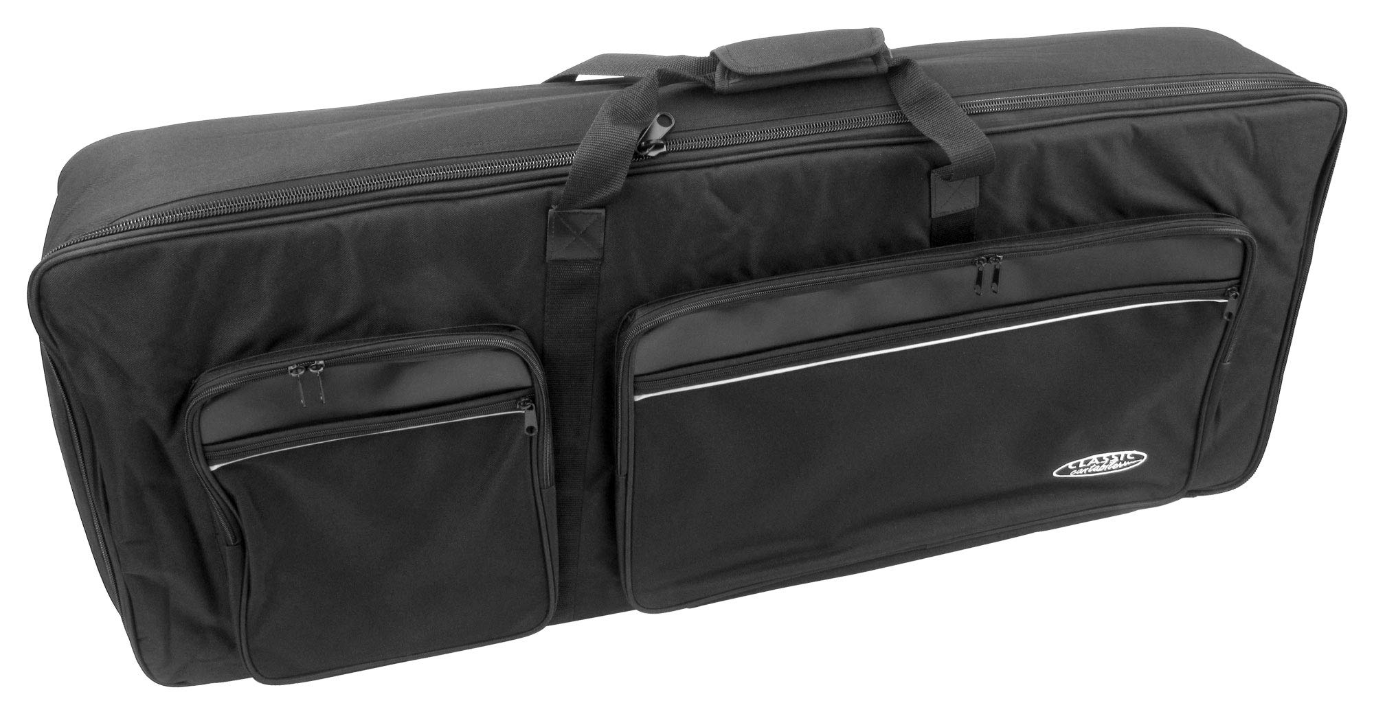 Classic Cantabile CPK-303 Keyboard Deluxe Set - 61 Tasten mit Anschlagdynamik - 508 Klänge und 180 Begleitrhythmen -inkl. Ständer, Bank, Tasche, Kopfhörer und Keyboardschule - grau