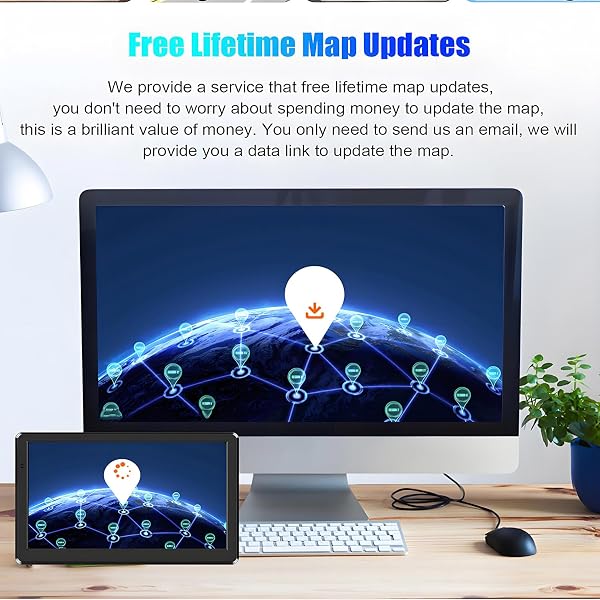 Truck Sat Nav for Car UK Europe Maps 2025, 7 Inch, satnav for Cars Support Postcode Search, Speed Camera Alert, Voice Guidance, POI, Designed for Truck, Lorry, Coach, Bus and Large Vehicles) - 3