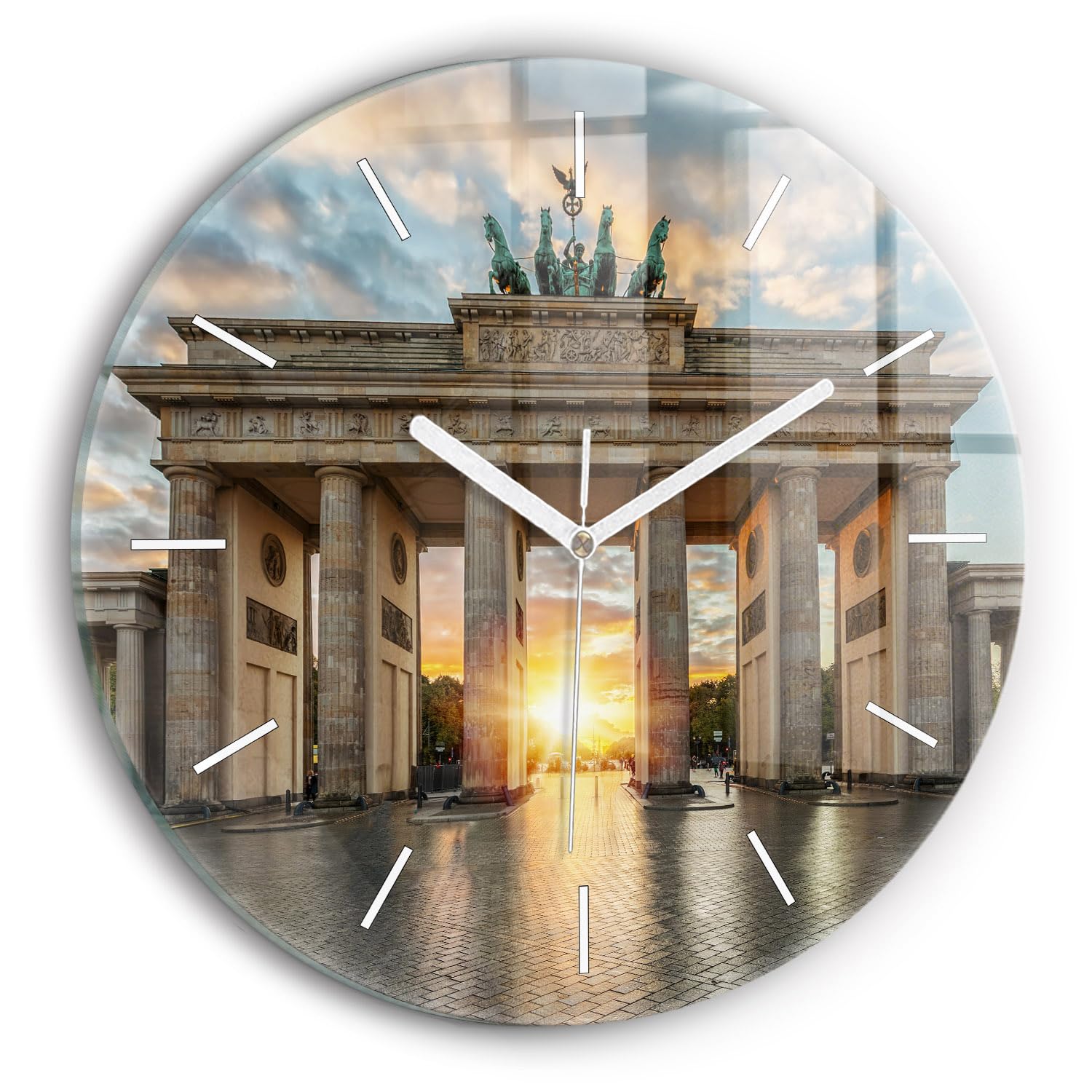Horloge en Verre Silencieuse Wallfluent Finie la Pollution Sonore