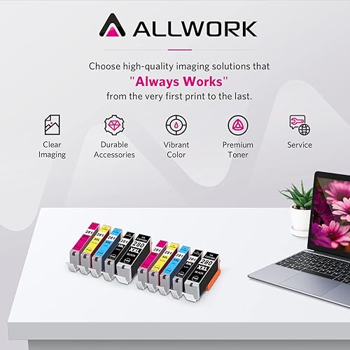 Miniatura 5 de ALLWORK 280XXL 281XXL - Cartuchos de tinta compatibles con Canon PGI 280XXL CLI 281XXL, funciona con impresoras Canon PIXMA TS6100 TS702 TR7500