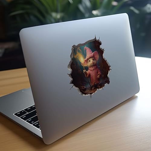 Miniatura 8 de Adhesivo de pared 3D con agujero de ratón con agujero de ratón