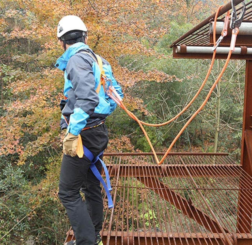 SwaYve Arnés de Seguridad para Trabajar en Altura, Cinturón de Seguridad para Escalada en Roca, Protección Contra Caídas Al Aire Libre, Kits de Cinturones de Seguridad para Trabajo Aéreo de Rescate de
