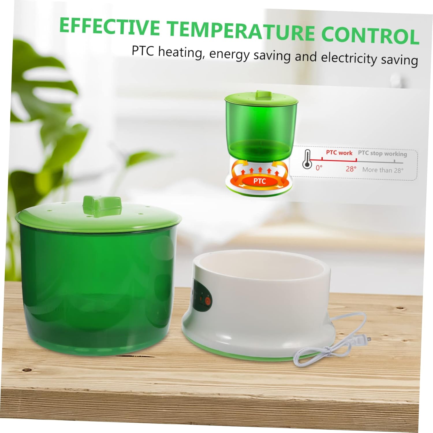 Intelligent Maker Automatic Household Sprouting Machine Temperature Control Water Circulation System and Capacity for Mung Bean and Soybean Germination Us