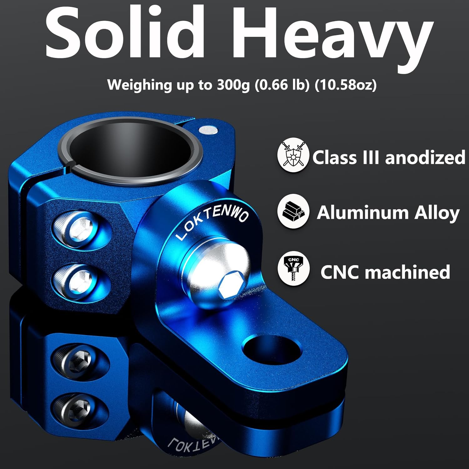 2PCS Quad ATV Whip Light Mount, Aluminum Alloy Roll Bar Clamp Mount 360°Adjustable Light Bar Mounting Bracket Universal Fit 0.875''/1''/1.125''/1.26” Roll Cage