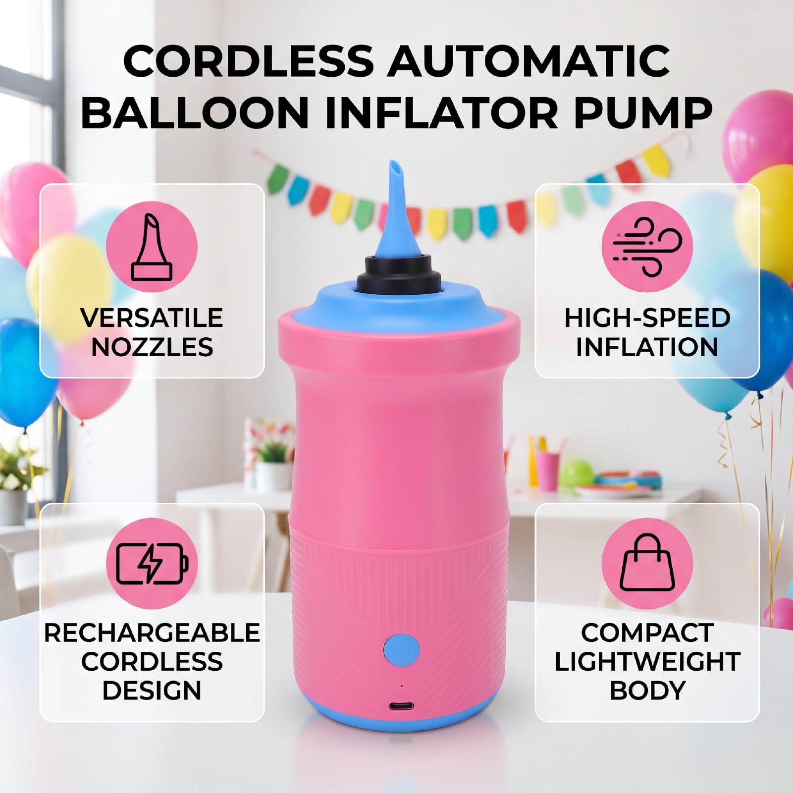 Pompe à Ballons électrique, Pompe à Ballons Automatique