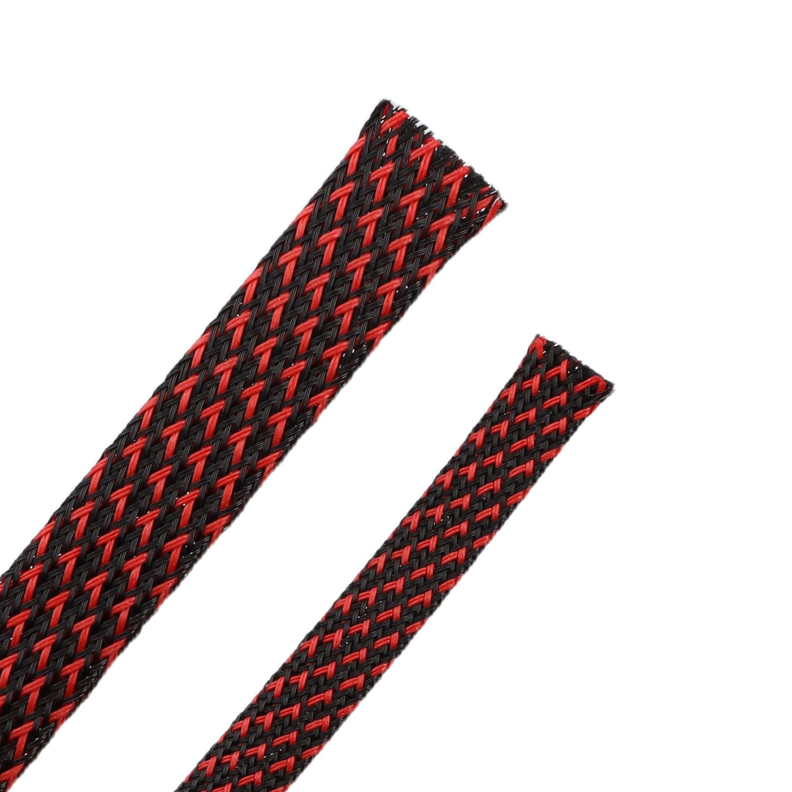 25ft PET Expandable Braided Cable Sleeve 1 inch(25mm) Pet Braided Cable Sleeve for Audio Video Device Wire Automotive Wire (White Silvery)